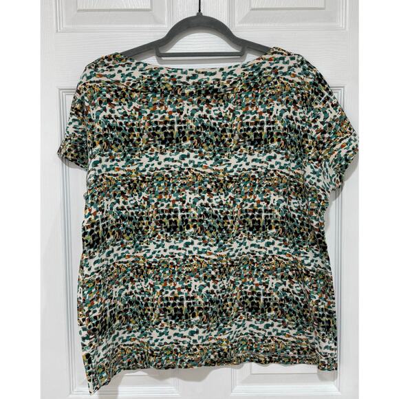 Womens Rafaella Short Sleeve Top Cotton Multi Color Plus 2X - Picture 5 of 5